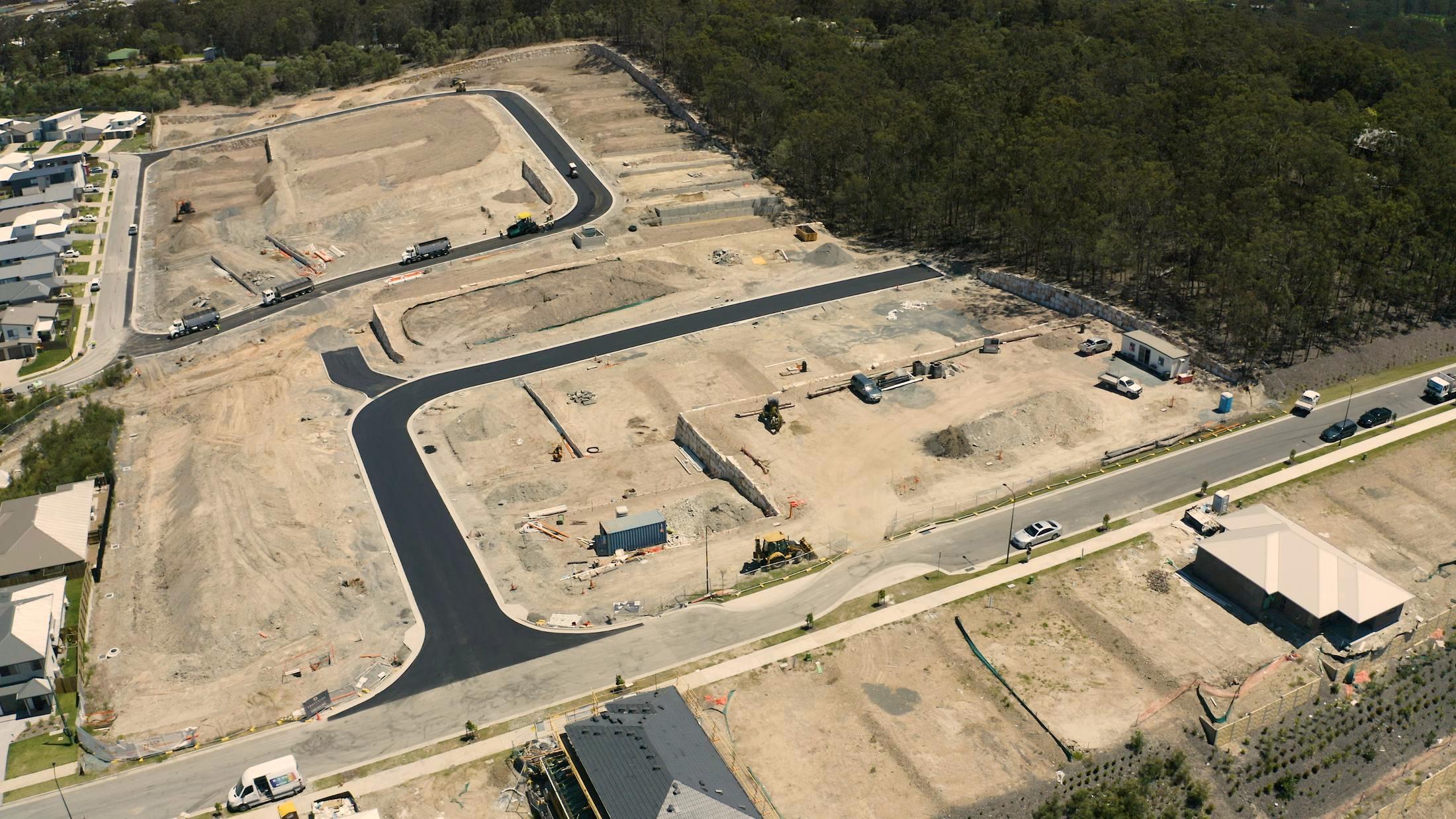 Aerial view of the estate